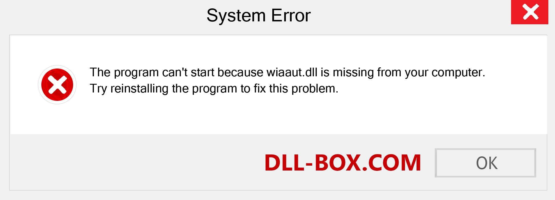  wiaaut.dll file is missing?. Download for Windows 7, 8, 10 - Fix  wiaaut dll Missing Error on Windows, photos, images