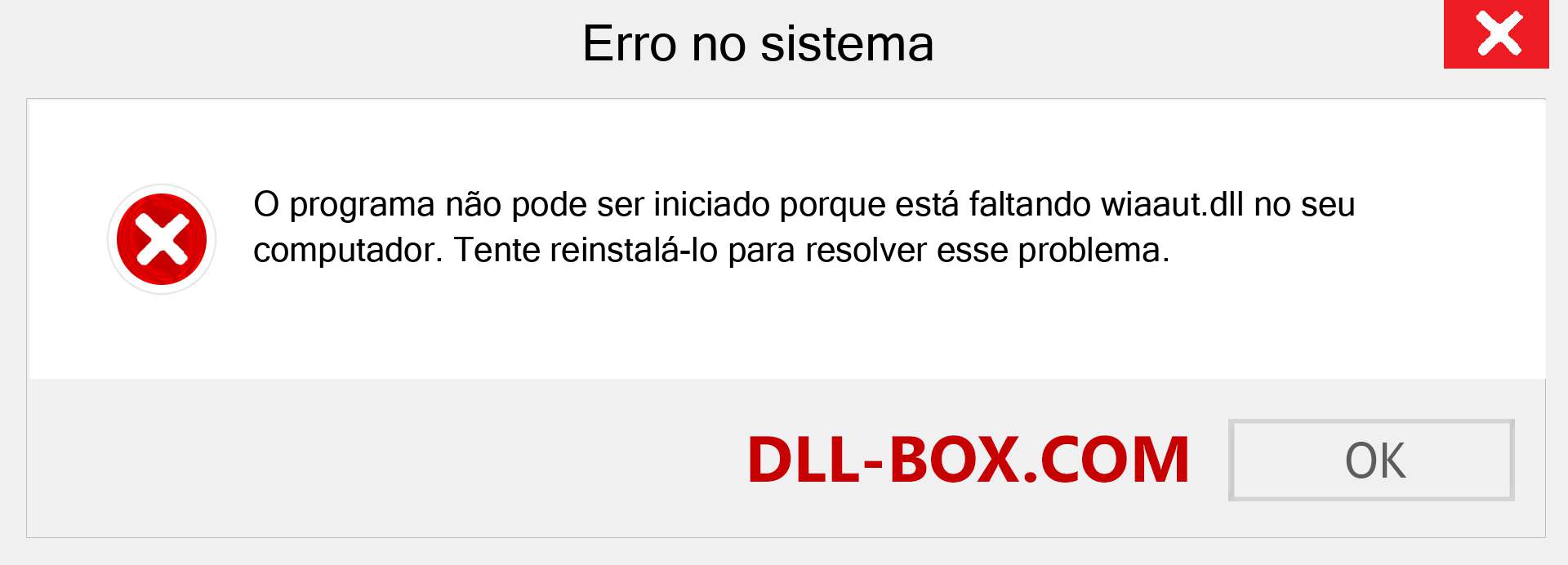 Arquivo wiaaut.dll ausente ?. Download para Windows 7, 8, 10 - Correção de erro ausente wiaaut dll no Windows, fotos, imagens